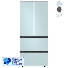 [삼성 감사 페스티벌] [색상선택형] 삼성전자 비스포크 키친핏 김치플러스 4도어 냉장고 420L 방문설치, RQ42A94C1AP