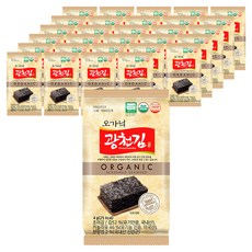 오가닉 광천김 도시락김, 4g, 108개