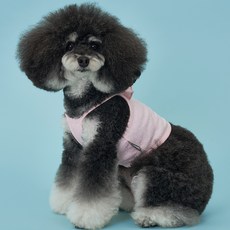 DOG-i 寵物圓點短版上衣, 粉紅色