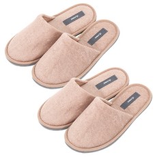 OLIVING 簡約現代款包頭室內拖鞋, 蜜桃粉