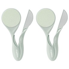 F3 陶瓷2in1足部搓板 去角質器, 2個, 1入