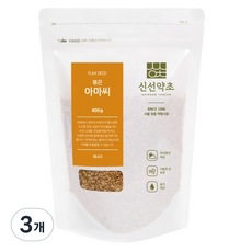 Sinsunherb 加拿大產炒亞麻籽, 3個, 400g