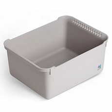 YoGoMoJi 長方形瀝水洗碗槽 中型, 灰色, 1個