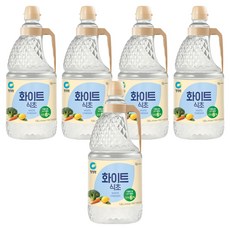 청정원 화이트식초, 1.8L, 5개