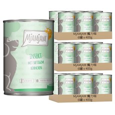 MjAMjAM 魔力喵 迷幻汪 犬用鮮肉主食罐 汪汪6號, 麵包蟲 + 多汁雞肉, 400g, 18罐