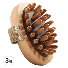 Zeludduk 櫸木頭皮刮痧梳 身體按摩, 單一顏色, 3個