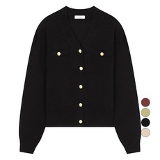 쉬즈미스 여성용 브이넥 버튼 가디건 SSKCDO42530