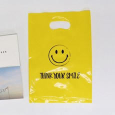 BEST PACK 微笑塑膠購物袋 小 20 x 30 cm, 100個, 單一顏色