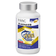 永信藥品 HAC 哈克麗康 魚油EPA軟膠囊, 1罐, 90顆