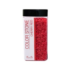 Rora Pet 彩色石 1300g, 櫻桃紅色, 1個