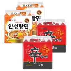 농심 안성탕면 125g 10p + 신라면 120g 10p, 1세트, 1개
