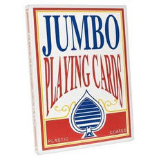 Jumbo Playing Cards 巨大撲克牌 塑料塗層, 多色, 1副
