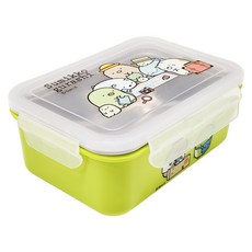 Sumikkogurashi 角落生物 不鏽鋼方形隔熱餐盒, 巴黎 綠色, 1個