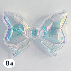 에드 반짝이는 생일파티 필름 풍선, 리본, 8개