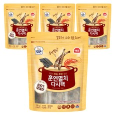 해표 훈연멸치 다시팩, 4개, 120g