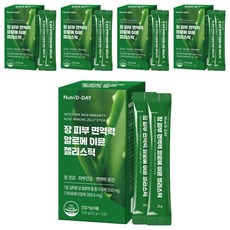 뉴트리디데이 장 피부 면역력 알로에 이뮨 젤리스틱 15p, 300g, 5개