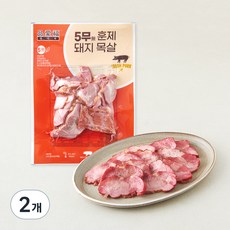 품애복 5무 훈제 돼지 목살, 400g, 2개