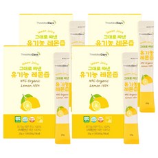 트리밀데이즈 그대로 짜낸 유기농 레몬즙 15p, 300g, 4개