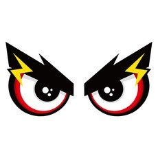 Mungkiwoldeu 貨車大眼睛高亮度反光貼紙組 大型 28cm, 前方注視鷹眼, 1個