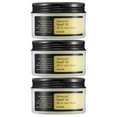 COSRX 高級蝸牛92精華霜, 100g, 3罐