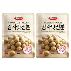 WOOMTREE 馬鈴薯澱粉, 1kg, 2個