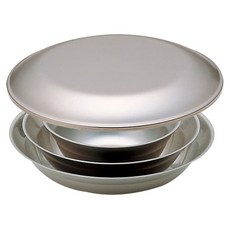 snow peak 雪諾必克 不鏽鋼餐盤組4件組, 1組, 銀色