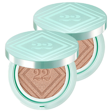 chosungah22 C&T大王氣墊粉餅 海洋安瓶款 SPF50+ PA++++ 25g, 02 Sand Beige, 2個