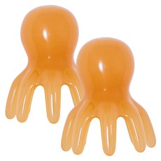 Good Good Shop 章魚頭皮刮痧按摩器, 2個, 琥珀色