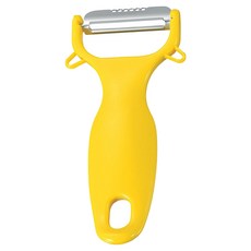 SHIMOMURA 下村 Fru-Veggie不銹鋼便利削皮器, 黃色, 1個