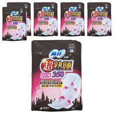 SOFY 蘇菲 超熟睡 超薄細緻棉柔 衛生棉, 35cm, 8片, 6包