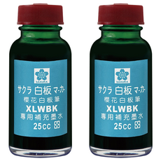SAKURA 白板筆補充油, 綠色, 2瓶