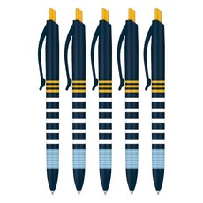 MILAN P1 原子筆_泳池派對(藍)_嚴選德國油墨筆芯_1.0mm,5入, 藍色, 5支