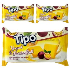 티포 에그 쿠키 요거트&패션푸르츠, 60g, 3개