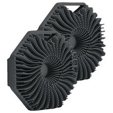 MONACO OLIVE 矽膠身體刷, 黑色, 1入, 2個