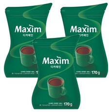 맥심 디카페인 원두커피믹스, 170g, 1개입, 3개