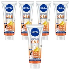 NIVEA 妮維雅 台灣公司貨 超能果萃澎彈亮白精華凝乳, 5條, 300ml