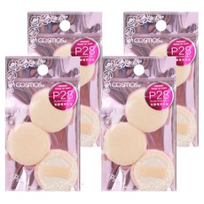 台灣 COSMOS 粉餅專用粉撲 P28 3入, 隨機, 4包
