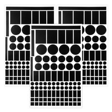 GoodGoodShop 遮光貼紙 3入, 黑色