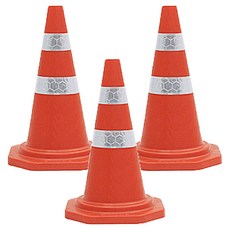 一般道路用交通錐, 3個, 橘色