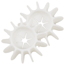 防纏繞矽膠洗衣球 白色 2個裝- 洗衣不打結, 1盒