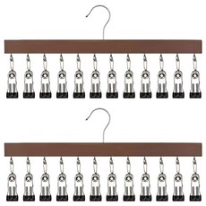 便利家 多用途12夾式襪子內衣掛架, 復古, 2個