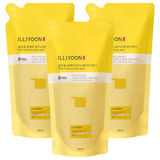 ILLIYOON 一理潤 清爽保濕柚子沐浴露補充包, 3包, 500ml