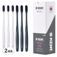 켄트 탄 콤팩트 초극세모 칫솔 2종 x 3p 세트, 6개입, 2세트