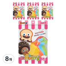 ATEX 吐司先生髮廊兒童牙線, 50入, 8個