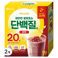 담터 편안한 발효효소 단백질밀 팥맛 10T, 250g, 2개