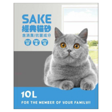 SAKE 粗球礦砂 含消臭/抗菌成分, 原味, 6kg, 1包