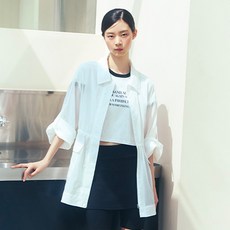 랩 여성용 시스루 포켓 하프점퍼 AR2WZ460