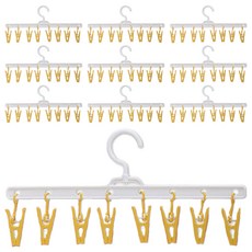 MoltuYou 夾式多功能掛勾, 10個, 黃色