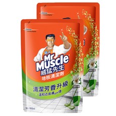威猛先生地板清潔劑補充包 清新芳香升級 溫和近皮膚pH值, 1.8L, 2包