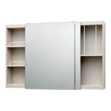 모카바스 모던 슬라이드Light 거울 도어 욕실 수납장 1200, 아이보리, 1개